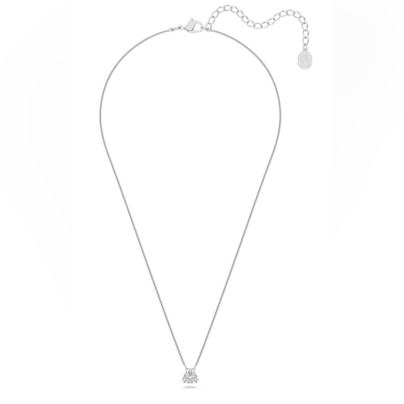 Signed Swarovski Crystal Trilliant Cut Necklace | Silver | New - Picture 3 of 9